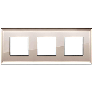 Vimar Eikon Evo - Luminosi 6M - 2+2+2 (Glas - Bronze Mirror)