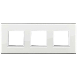 Vimar Eikon Evo - Essenziali 6M - 2+2+2 (Glas - Total White Diamond)