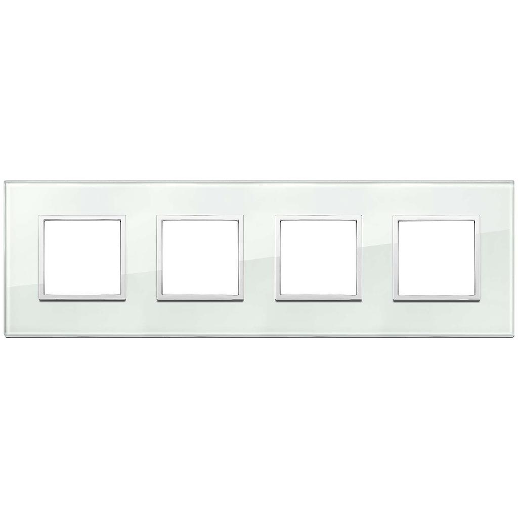 Vimar Eikon Evo - Luminosi 8M - 2+2+2+2 (Glas - Aqua)