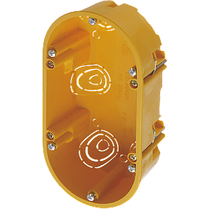 Zennio Z70/Z100 - Dubbele montagedoos (Holle wand) 
