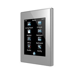 Zennio Z41 Lite (PVC Frame - Zilver)