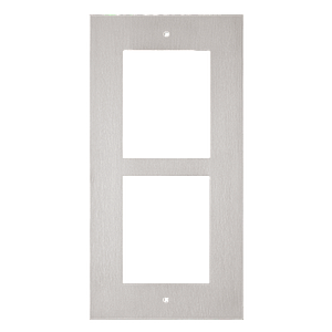 Zennio GetFace IP - Cadre de finition encastré - 2 modules (ensemble avec ZVP-FBOX2)