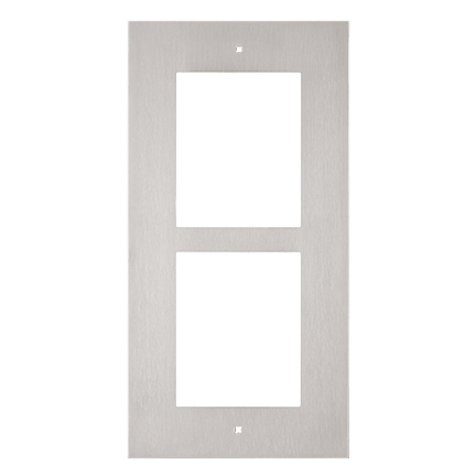Zennio GetFace IP - Cadre de finition encastré - 2 modules (ensemble avec ZVP-FBOX2)