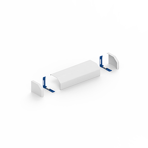 GGK RK - Afwerkingsset voor verdeelkast, 550mm (RAL 9010, polarwit)