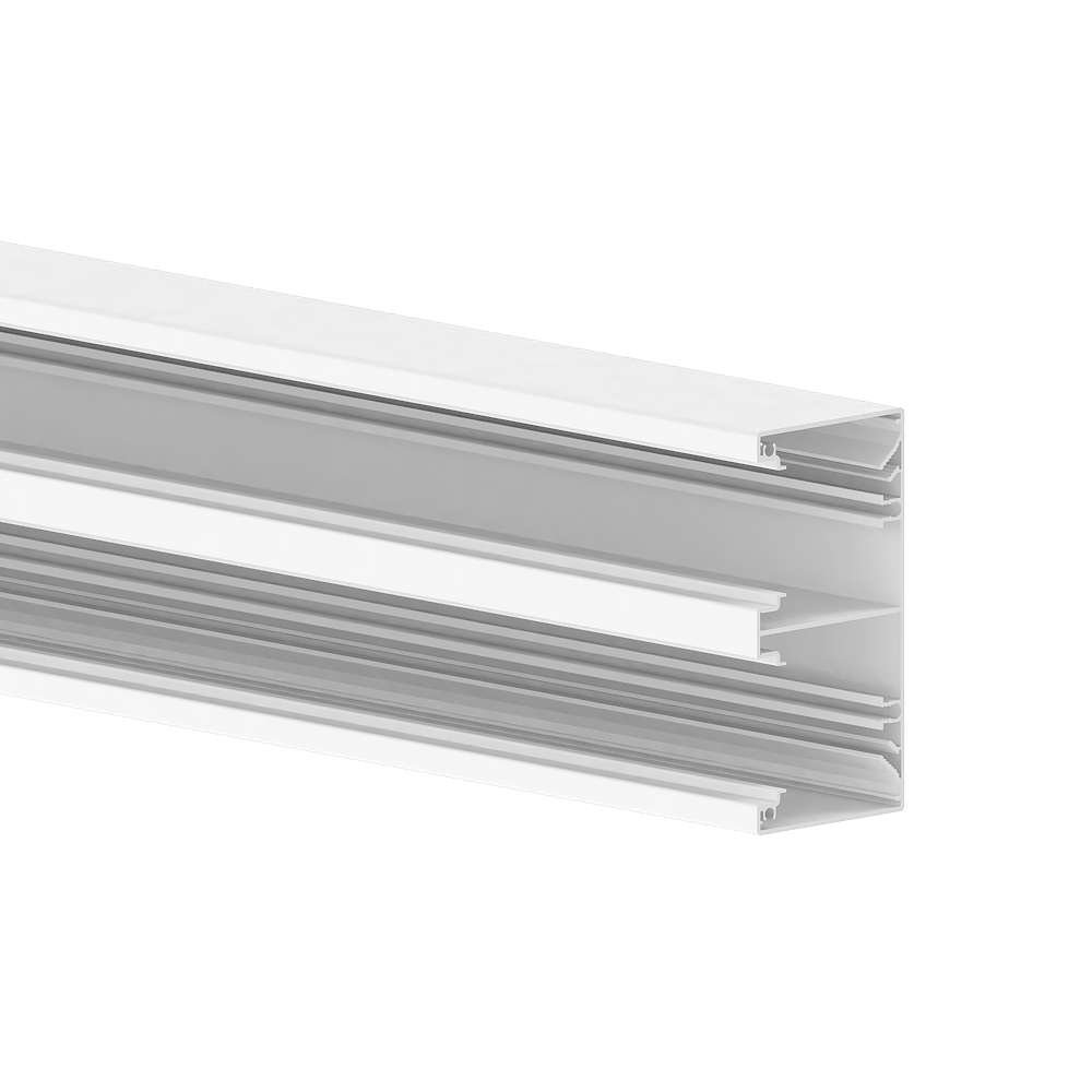 GGK Micro-BRA - 65x130/45, DUO wandgoot basis (Gecoat aluminium) RAL 9010 - VPE=8