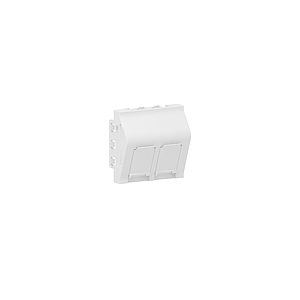 GGK M45 data outlet-adapter (Keystone), 2-v, wit, leeg - VPE=40