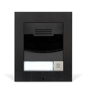 Zennio GetFace IP - Base simple avec caméra, à encastrer (noir)