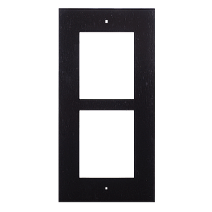 Zennio GetFace IP - Cadre de finition encastré - 2 modules (noir)