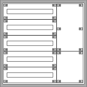 ETI Solid GSX - Opbouwverdeelkast 5R/120M (met klemmenstrook)