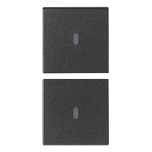 Vimar Arké - 2 demi-boutons 1M (Custom - Gris)