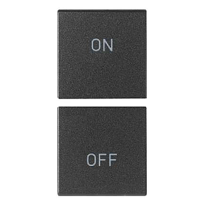 Vimar Arké - 2 demi-boutons 1M (ON/OFF - Gris)