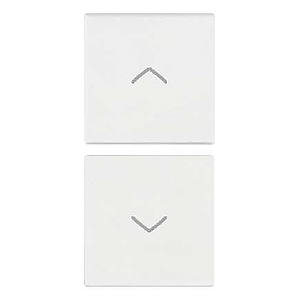 Vimar Arké - 2 demi-boutons 1M (Flèches - Blanc)