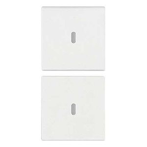 Vimar Arké - 2 demi-boutons 1M (Custom - Blanc)