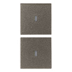 Vimar Arké - 2 demi-boutons 1M (Custom - Métal)