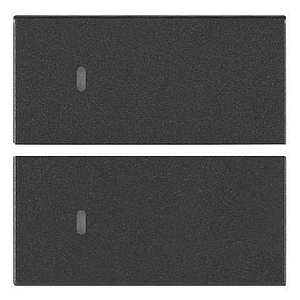 Vimar Arké - 2 demi-boutons 2M (Custom - Gris)