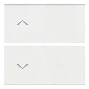 Vimar Arké - 2 demi-boutons 2M (Flèches - Blanc)