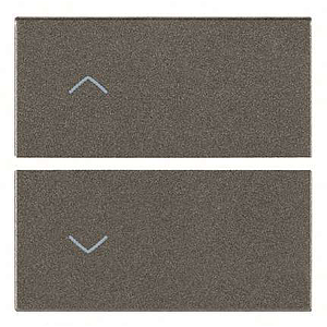 Vimar Arké - 2 demi-boutons 2M (Flèches - Métal)