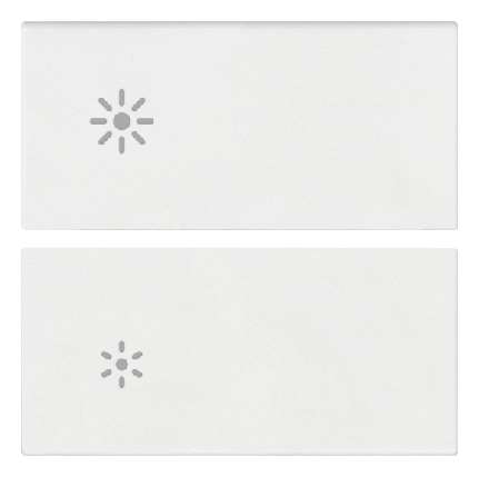 Vimar Arké - 2 halve knoppen 2M (Helderheid - Wit)
