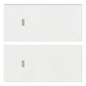 Vimar Arké - 2 demi-boutons 2M (Custom - Blanc)