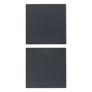 Vimar Eikon Evo/Exé - 2 demi-boutons 1M (Vide - Gris)