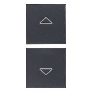 Vimar Eikon Evo/Exé - 2 demi-boutons 1M (Fleches - Gris)