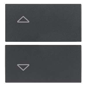 Vimar Eikon Evo/Exé - 2 demi-boutons 2M (Fleches - Gris)