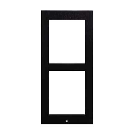 Zennio GetFace IP - Cadre de finition en saillie - 2 modules (noir)