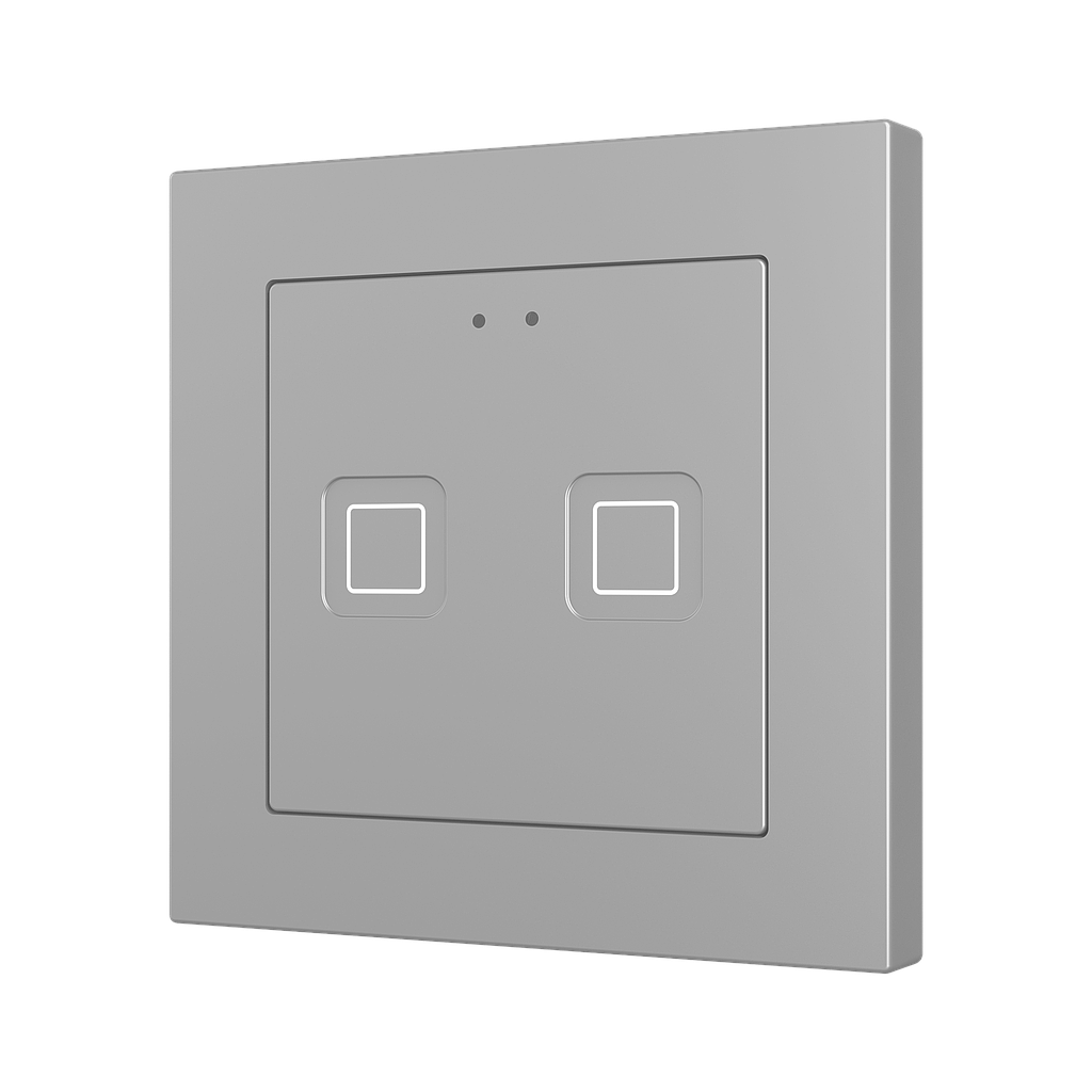Zennio Tecla 55 X2 (Zilver)