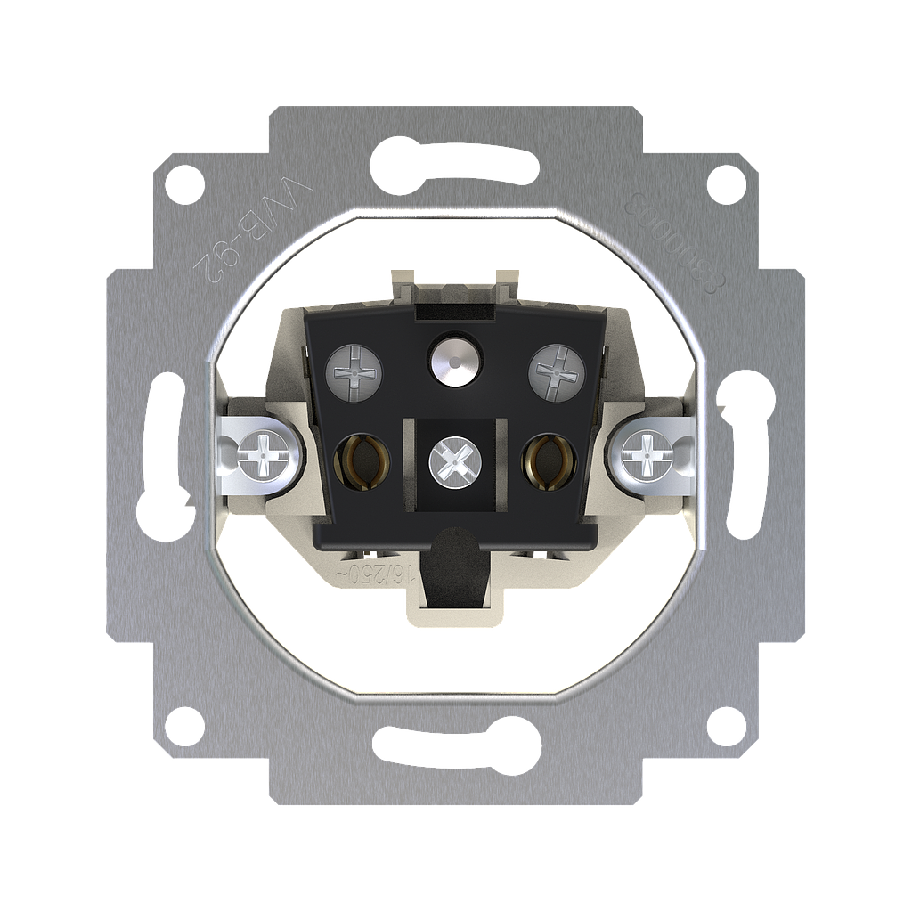Zennio ZS55 - Base de prise avec terre 16A/25V (Vis)