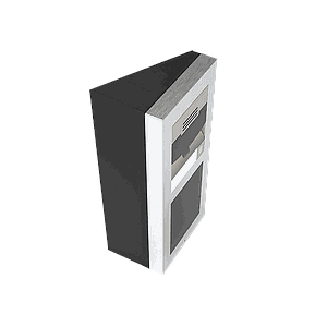 Zennio GetFace IP - Opbouw Backplate - 2 modules (Wedge)