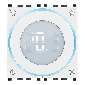 Vimar KNX - Thermostat rotatif 2M (Blanc)