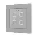 Zennio Flat 55 X4 v2 (Zilver)