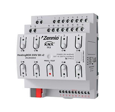 Zennio HeatingBOX 230V 8X v2