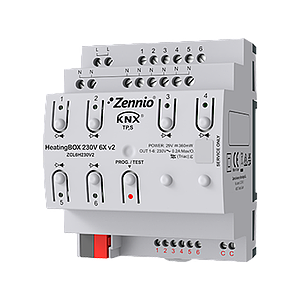 Zennio HeatingBOX 230V 6X v2