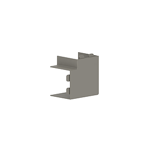 GGK LFG - 30x30, Vlakke hoek (grijs - RAL 7030) - VPE=4