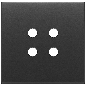 Vimar Eikon Exé Tondo - Plaque de recouvrement 2Mx4 (Anthracite)
