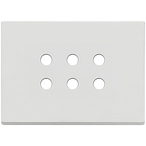Vimar Eikon Exé Tondo - Plaque de recouvrement 3Mx6 (blanc mat)