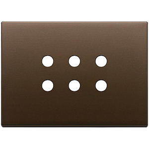 Vimar Eikon Exé Tondo - Plaque de recouvrement 3Mx6 (Bronze brossé)