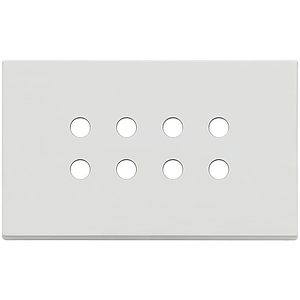 Vimar Eikon Exé Tondo - Plaque de recouvrement 4Mx8 (blanc mat)