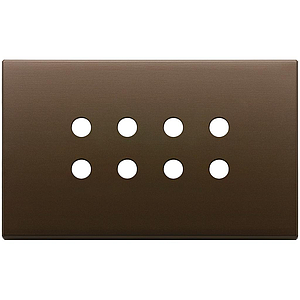 Vimar Eikon Exé Tondo - Plaque de recouvrement 4Mx8 (Bronze brossé)