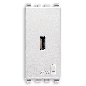 Vimar Eikon - USB C Voedingsunit 1M 25W (wit)