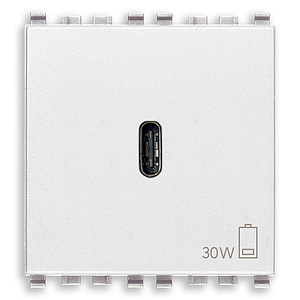 Vimar Eikon - USB-C Voedingsunit 30W PD (Wit)