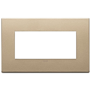 Vimar Eikon Exé - Plaque de recouvrement 4M (Métal- Or satiné)