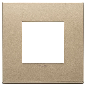 Vimar Eikon Exé - Plaque de recouvrement 2M (Métal - Or satiné)