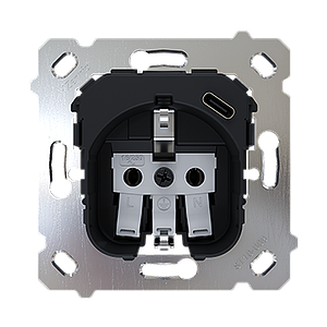 Zennio ZS55 - Insert Schuko avec USB C 16A/250V