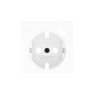 Zennio ZS55 - Cache pour base de prise Schuko avec USB C 55x55mm (Blanc mat)