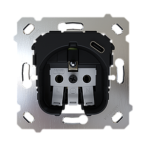 Zennio ZS55 - Insert pour prise à borne avec USB C 16A/250V
