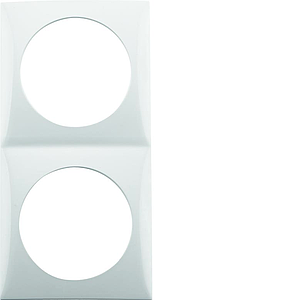 Berker Integro Flow - Plaque de recouvrement 2P (Blanc polaire brillant) - UE=2