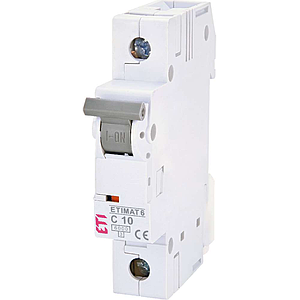 ETI Etimat 6 - Disjoncteur C 1p 6kA 10A