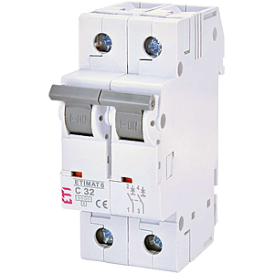 ETI Etimat 6 - Disjoncteur C 2p 6kA 32A
